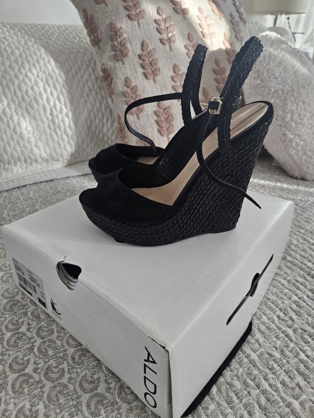 Aldo Black Wedges
